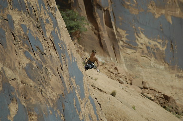 moab - wall street climbing