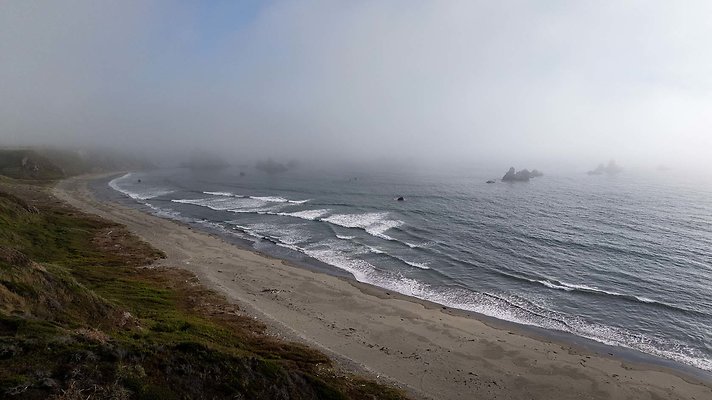 hwy 1 beach - north of elephant seal lookout
