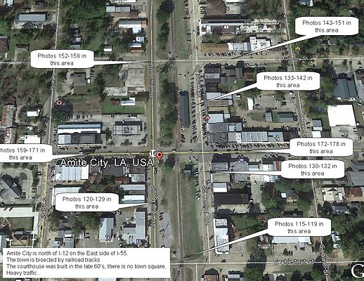 Amite City Map and Notes